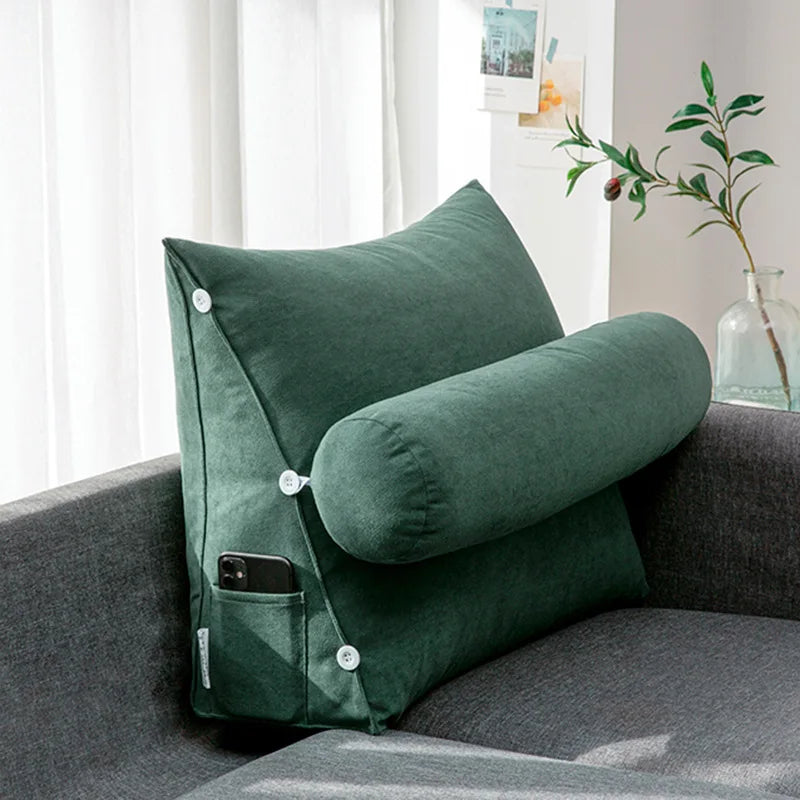 Sofa cushion, simple triangular cushion, pillow, living room backrest