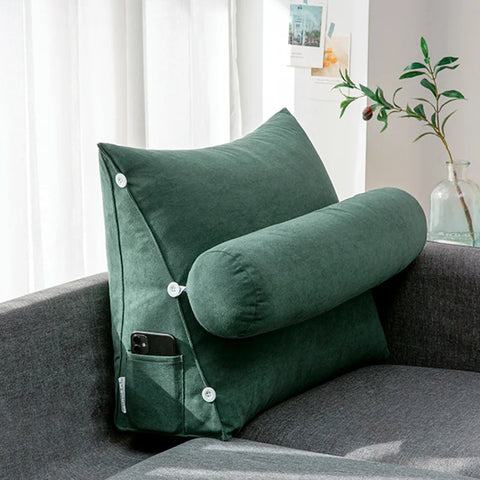 Sofa cushion, simple triangular cushion, pillow, living room backrest