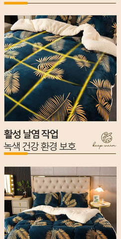 Winter Bedding Thick Quilt Blanket Thickened Warm Flannel Fleece Comforter for Cold Nights Set Bed Duvets Quilts the Blankets