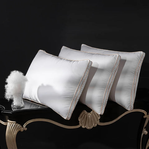 Premium Down Sleeping Pillow 95% Goose Down Fill 1200TC - 50x70cm 50 to 70cm Pillow Down Bed Luxury