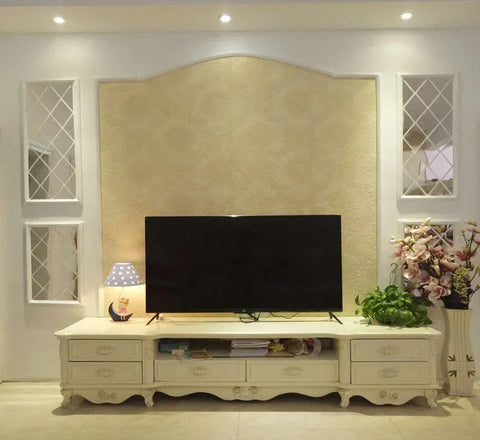 3D Mirror Stickers Acrylic Triangles Self-adhesive Diamonds DIY Wall Mirror Stickers for Living Room Home Decor 10/17/32/58Pcs