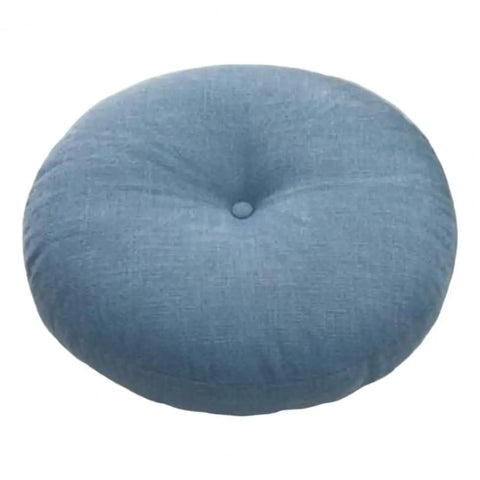 40cm Linen Seat Cushion Soft Cotton Filling Thicken Sofa Balcony Back Pillow Circular Home Office Chair Seat Buttocks Cushion