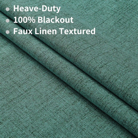 350m Height Solid Color Living Room Curtains 100% Blackout For Faux Linen Bedroom High Ceiling Window Curtain