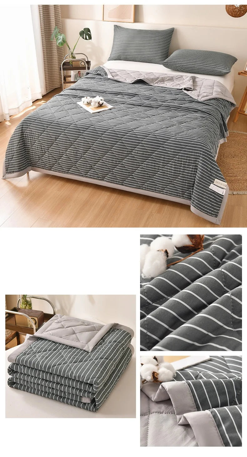 Cool Feeling Quilt Adults Kids Room Comforter 150x200/180x200/200x230cm Blanket Summer Duvet couette de lit (No Pillowcase)
