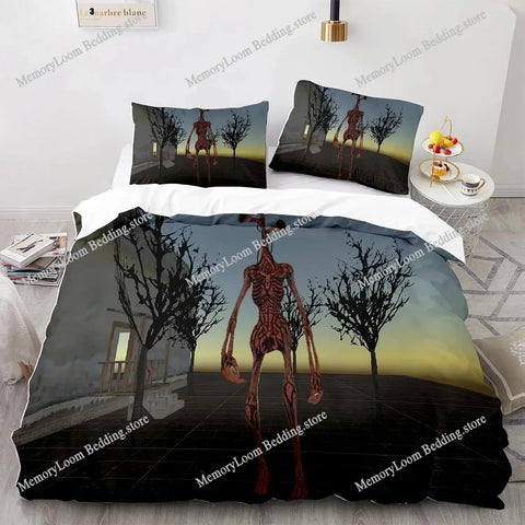 3D Print Siren Head Bedding Set Single Twin Full Queen King Size Bed Set Aldult Kid Bedroom Duvet Cover Sets