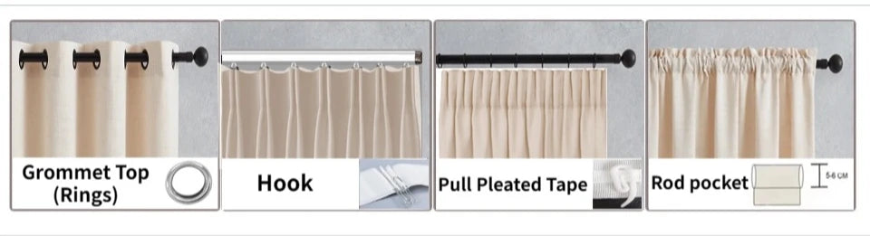 Custom Size S Wave Fold Curtains for Living Dining Room Modern Thick Chenille Blackout Bedroom White Tulle Window Decor Fashion