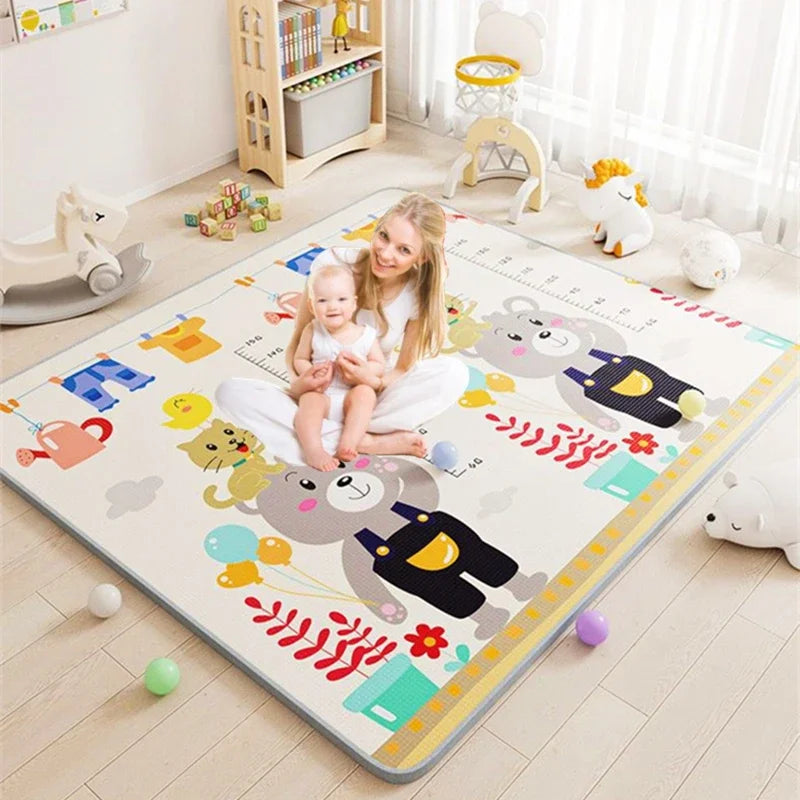 200*180cm Large Size Cartoon Baby Play Mat Xpe Puzzle Children's Mat Baby Climbing Pad Kids Rug Baby Games Mat Toys for Children