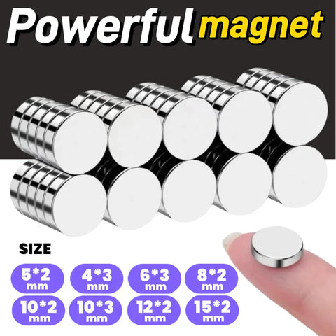 Super Powerful Magnets Disc Magnets for Fridge, DIY, Building, Scientific, Craft, Education, 5x2 8x2 10x2 10x3 12x2 15x2