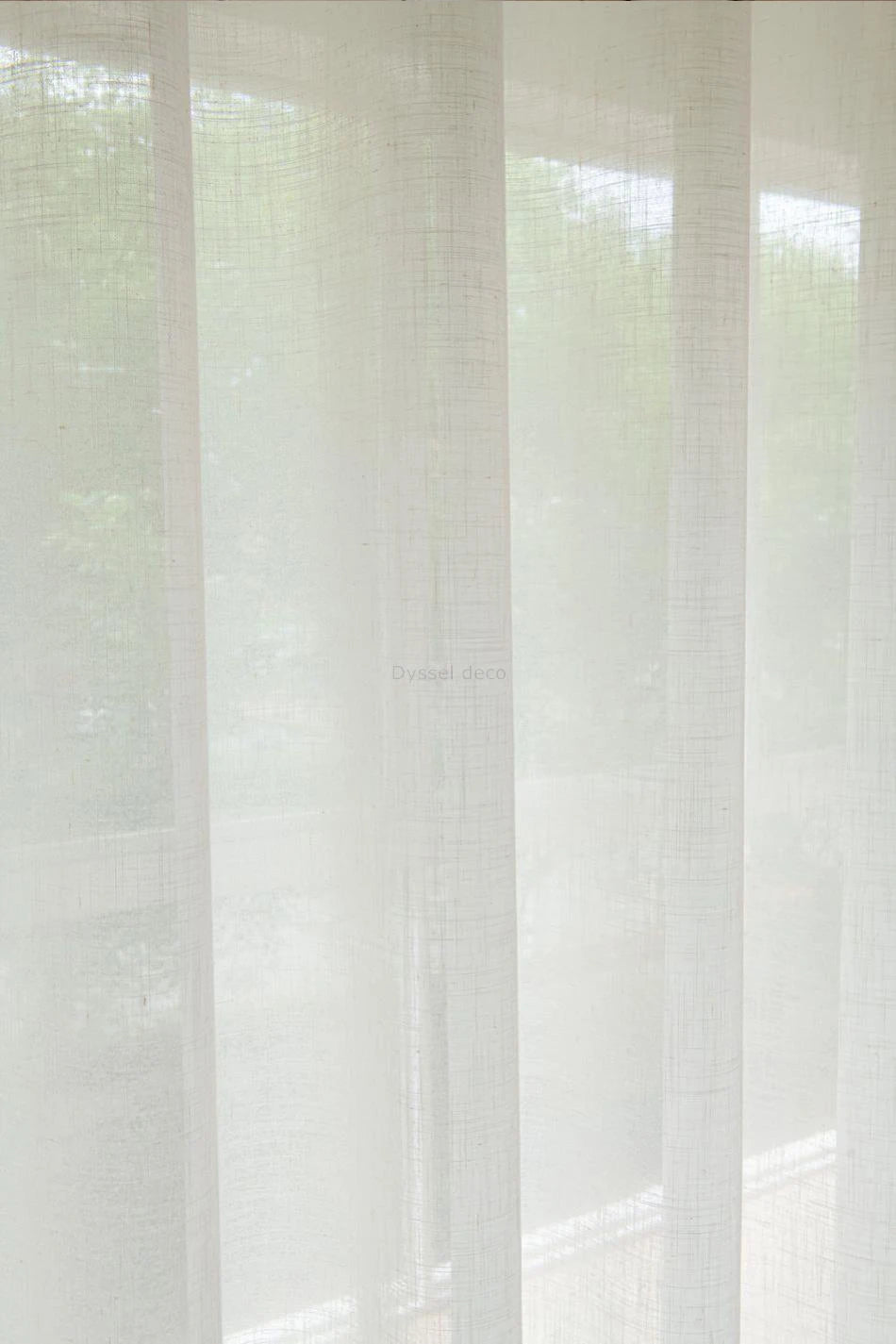 Modern Decorative Linen Solid Home Linen White Sheer European Style Window Curtains Rod Pocket Grommet for Living Room Bedroom