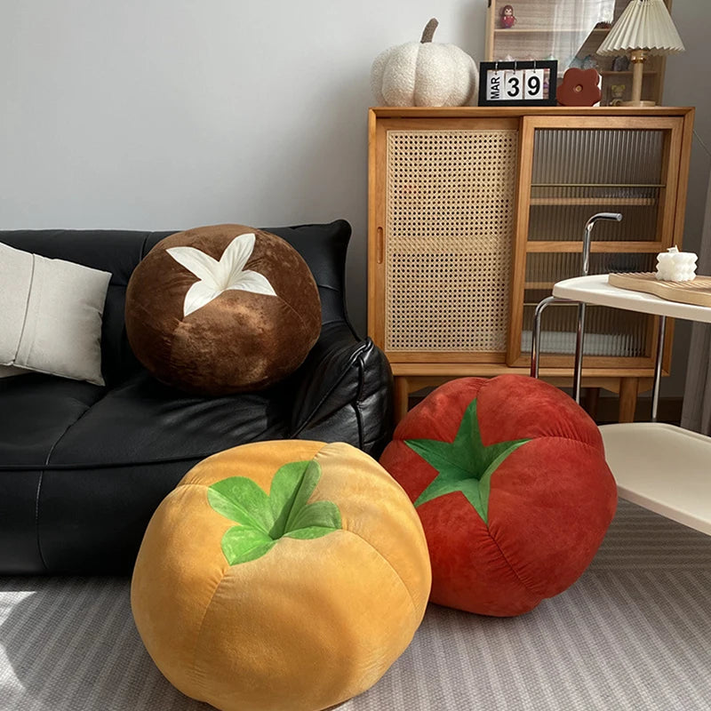 1pc Sofa Bay Window Cushion Bedroom Room Decoration Ins Style Cute Little Ornaments Mushroom Tomato Cushion Pillow