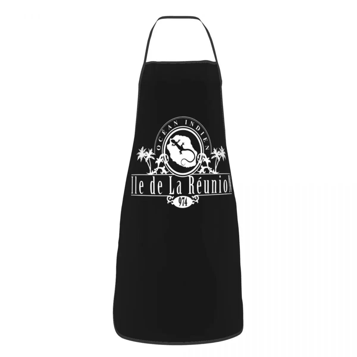Custom Bib Kreol 974 Reunion Island Apron Men Women Unisex Adult Chef Kitchen Cooking Tablier Cuisine Painting