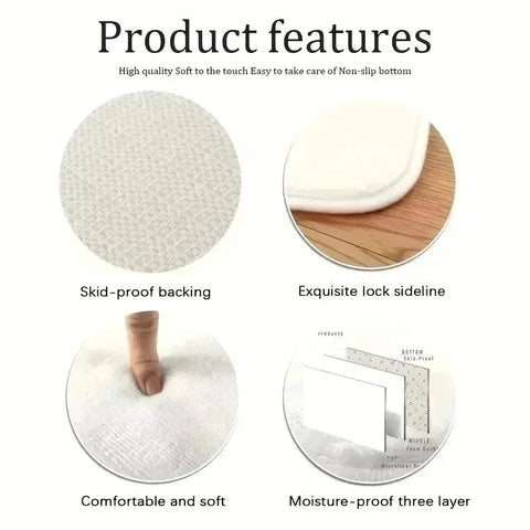 Sweet Heart Print Carpet Cute Girls' Room Decor Rug Modern Home Decor Non-Slip Floormat for Living Room Bedroom Kitchen Hallway