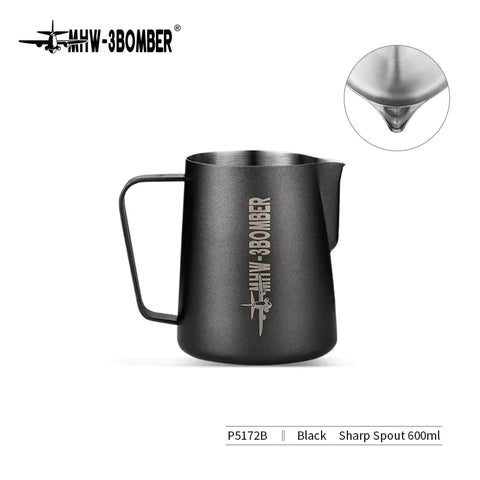 MHW-3BOMBER 3.0 Milk Frothing Pitcher 450/600ml Stainless Steel Steam Milk Pitcher Jug for Espresso Latte Art Coffee Accessories