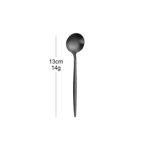 5/6 Pieces Gold Stirring Teaspoons Stainless Steel Mini Coffee Spoon Set Ice Cream Cake Dessert Spoon Mirror Kitchen Utensils