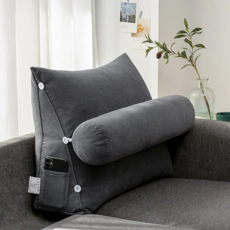 Sofa cushion, simple triangular cushion, pillow, living room backrest