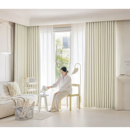 Grey Blackout Curtains Thermal Insulation Cotton Linen Drapes for Bedroom Living Room Sunshade Luxury Custom Window Treatments