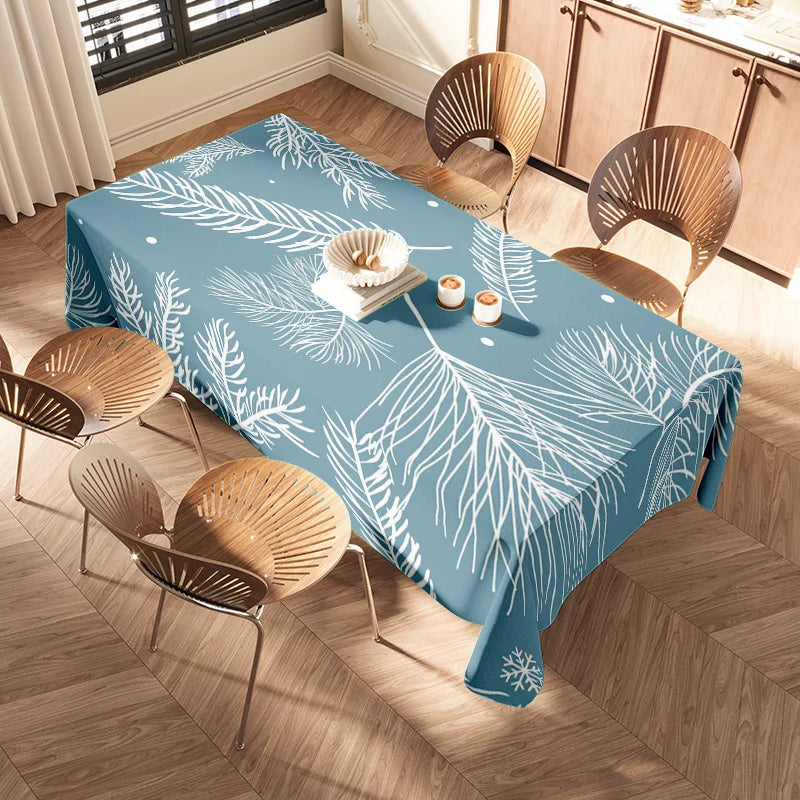 Fashion dining table cloth with leaf pattern for kitchen decor home textiles 40x60cm square table covers table linens jacquard w