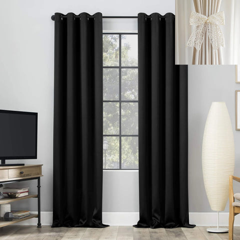 Yellow Blackout Curtains With Black TPU Interlining Thin and Light Drapery Panel for Bedroom Meetingroom Share Room Office