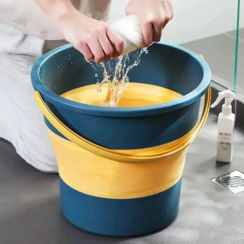 5/10/17L Collapsible Bucket Outdoor Fishing Camping Space Saving Portable Folding Car Wash Bucket Bathroom Kitchen Bucket