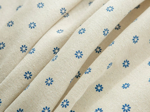 Pastoral Rectangular Linen Cotton Cloth Tablecloth Fabric Daisy Flower Printed Home Kitchen Dining Room Table Cloths Ornament
