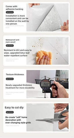 10-40PCS Imitation 3D Marble Wall Sticker Self Adhesive Waterproof Oilproof Wallpaper for Kitchen Tile Wall DIY Home Decoration