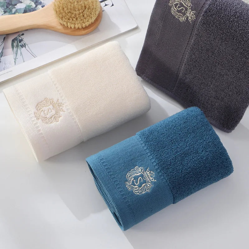 1/5/10PCS Cream Bathroom Cotton Towel 35x75cm 70x140cm Hand Face Big Bath Towel Soft Gift Absorbent Sport Absorbent Towel 수건 세트