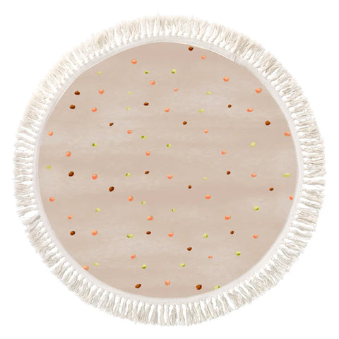Cute Round Rug Bedroom Tassel Carpet Mat Bedside Kids Room Ddecoration Cartoon Floor Mats Home Soft Machine Washable Area Rugs