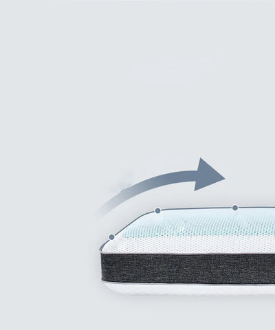 New Summer Double-sided Available Gel Cooling Pillow Bamboo Charcoal Memory Foam Ergonomics Pillows for Bedroom with Pillowcase
