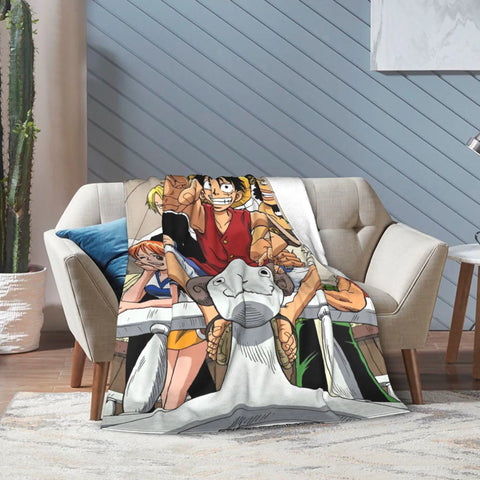 Japanese Adventure One Anime Piece-e Super Soft Blanket  Girls Boys Plush Bedding Couch Bed Flannel Bedspread Sofa Bed Cover