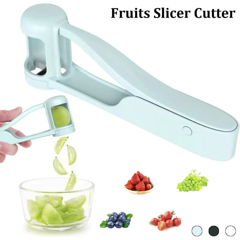 Handheld Fruits Slicer Cutter Fruit Salad Splitter Household Fruit Tools Kitchen Accessories For Strawberry Tomato Grape Cherry