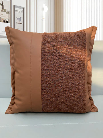 Fabric Sofa Pillows Modern mat Sample Room Hotel High-End Ele Square Waable Pure Color PP Cotton Filled