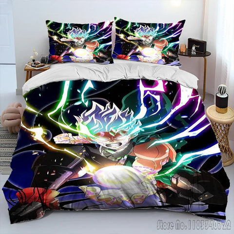 My Hero Academia Anime Cartoon Duvet Cover Set HD Comforter Cover for Kids Bedding Sets Bedclothes Bedroom Decor