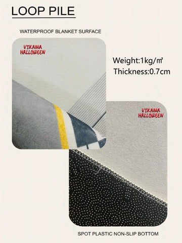 VIKAMA Scandinavian Style Carpet Living Room Stain-resistant Easy to Take Care of the Cool Carpet Full Sofa Carpet Non-slip Rug