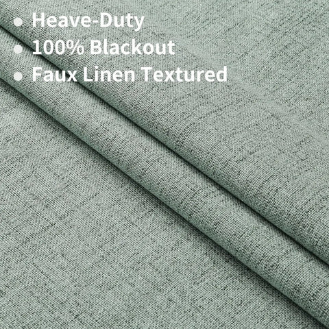 350m Height Solid Color Living Room Curtains 100% Blackout For Faux Linen Bedroom High Ceiling Window Curtain