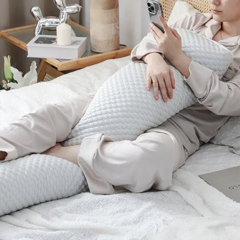Body Pillow Cooling Memory Foam Body Pillows for Adults Sleeping Long Pillow for Bed Big Large Firm Full Body Pillow 59x10 Inch
