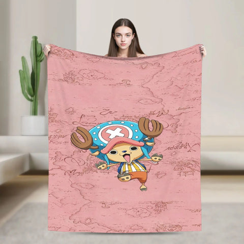 Japanese Adventure One Anime Piece-e Super Soft Blanket  Girls Boys Plush Bedding Couch Bed Flannel Bedspread Sofa Bed Cover