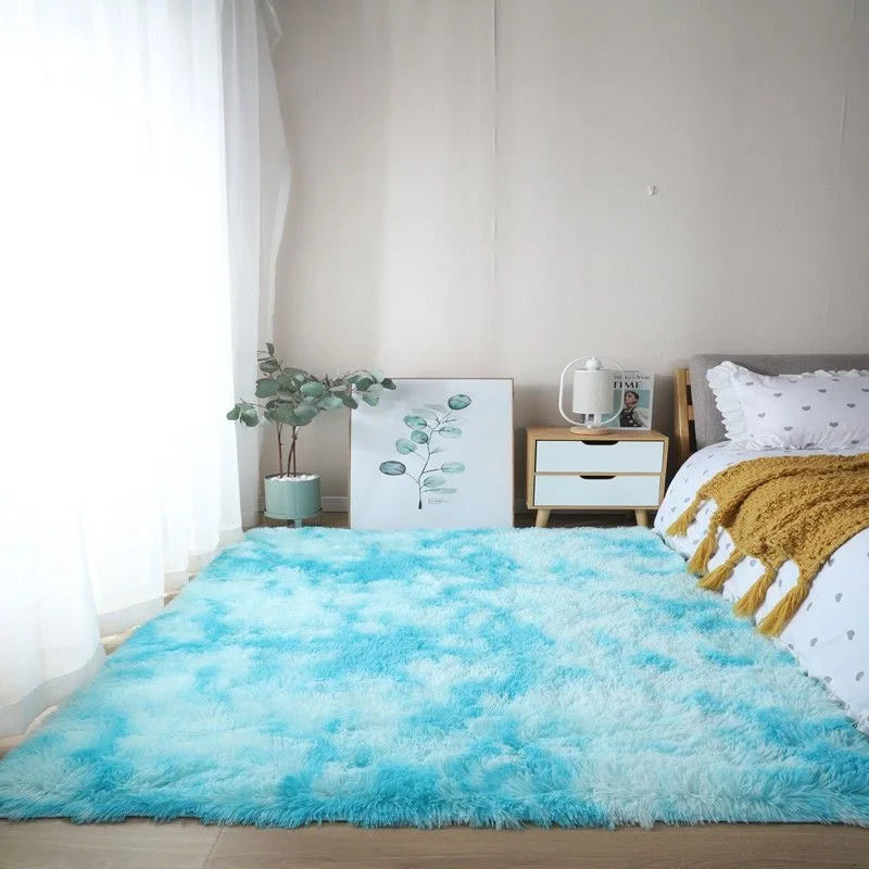 VIKAMA Girl Bedroom Bedside Light Luxury Carpet Living Room Warm Plush Children's Room Soft Easy Care Large Area Floor Mat