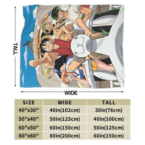 Japanese Adventure One Anime Piece-e Super Soft Blanket  Girls Boys Plush Bedding Couch Bed Flannel Bedspread Sofa Bed Cover