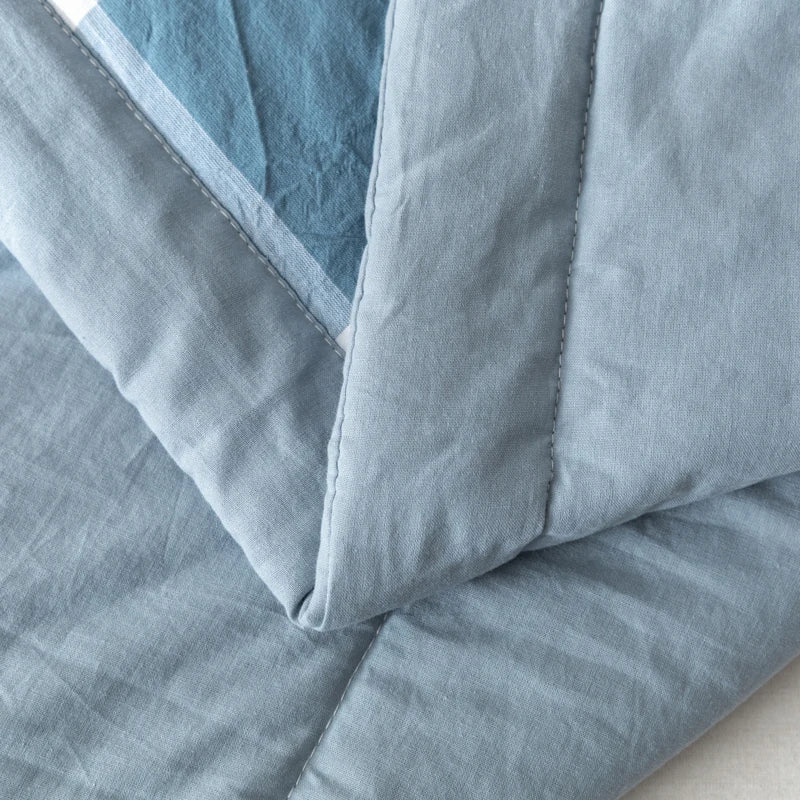 All cotton Air conditioning quilted quilt core summer washable comforter Simple Plaid soft duvet of single twin full queen size