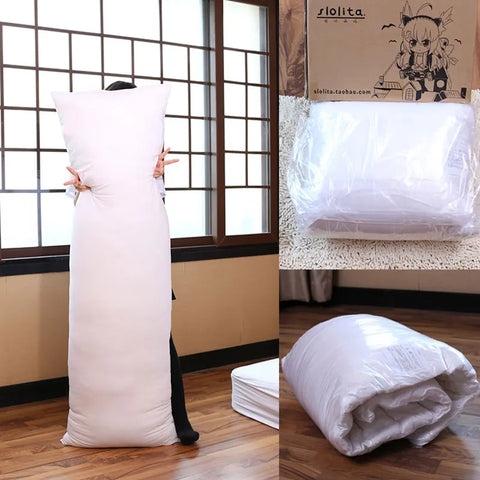 120 150 160 Anime Dakimakura Inner Hugging Long Pillow Body Pillows Rectangle Sleep Cushion White Pillow Insert Bed Cushion