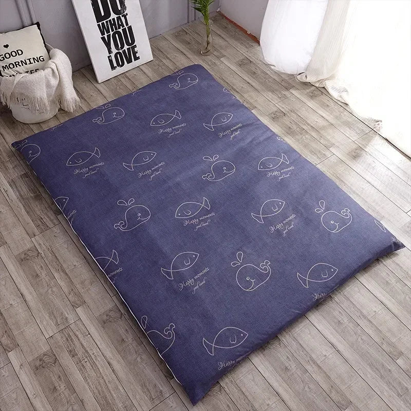 360° Fully Enclosed Mattress Protector Cover withZipper Polyester Student Dormitory Single MattressCover Floor Cushion Protector