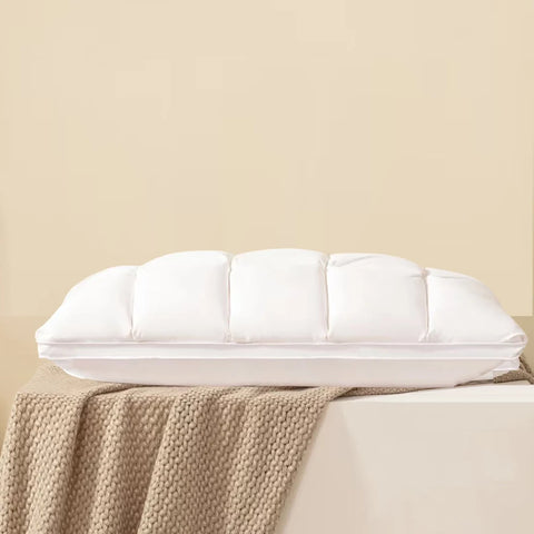 Sondeson Luxury Premium 100% Goose Down Pillow Down-proof King Queen Cotton Bedding 3D Style Rectangle Bed Sleep Pillows 1Pcs