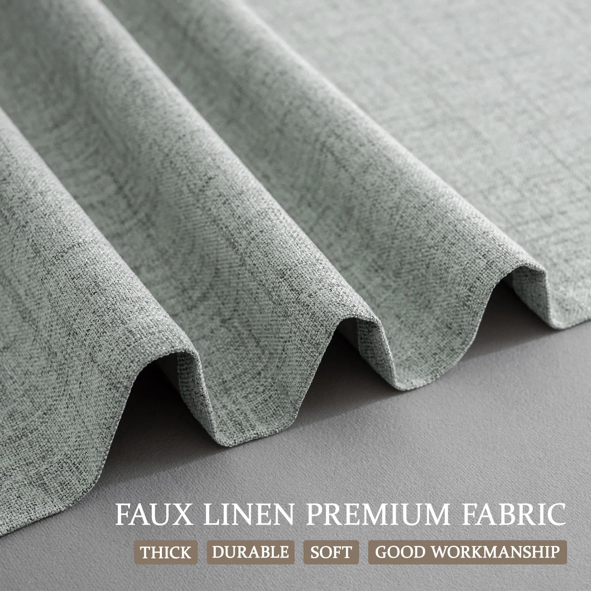 350m Height Custom Made 310CM Length 100% Blackout Living Room Curtains For Faux Linen High Ceiling Bedroom Window Curtain