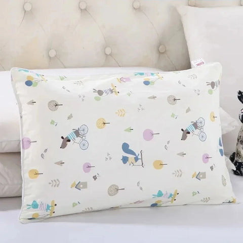 Four Season Universal Child Pillow Cartoon Style Cotton Baby Comfortable Pillowcase Kindergarten Student High Quality Pillowcase