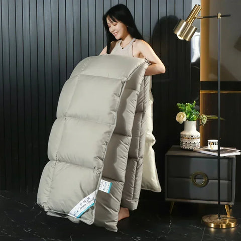 Anti-feather cloth 95 white goose down duvet silent winter quilt warm hotel gift quilt quilt core for home use