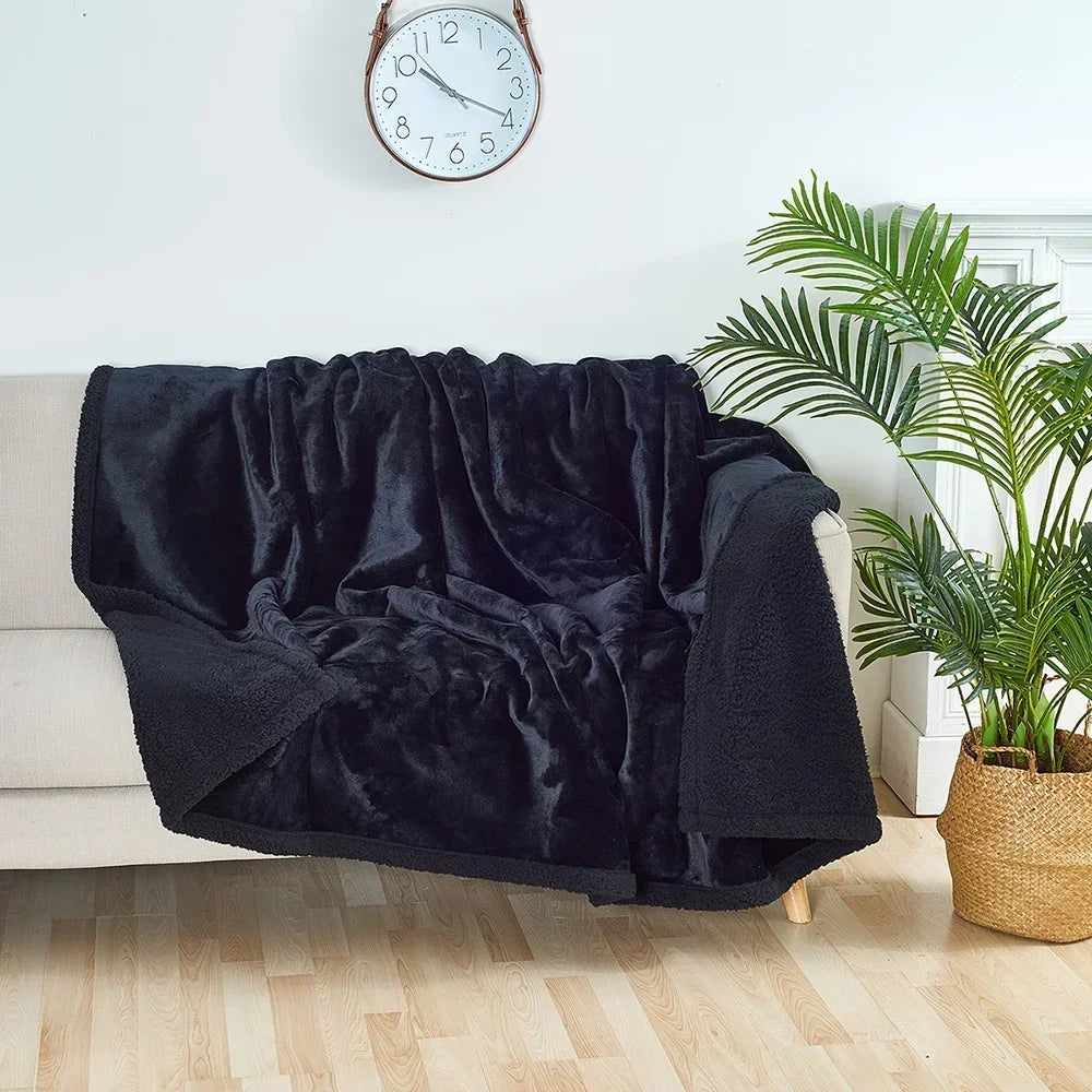 Winter Warm Thickened King Size Blanket 100% Waterproof And Stain Resistant-blanket Cozy Shaggy Blanket Couple Romantic Blanket