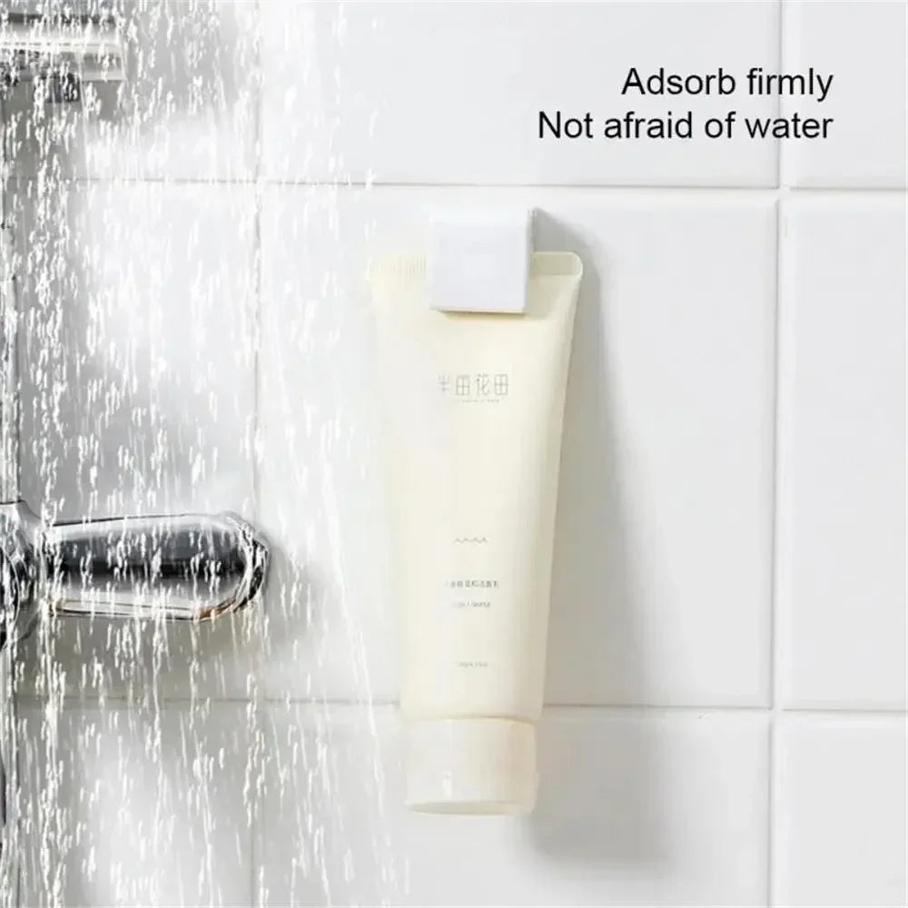 Punch-free Toothpaste Holder Wall-mounted Hook Holders Storage Rack Facial Cleanser Toothpaste Organizer Bathroom Accessories