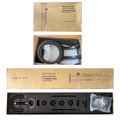 Modern High End Rainfall Shower Panel SPA Massage Jet Waterfall Showers Column Taps Set LED Display Smart Bathroom Shower System