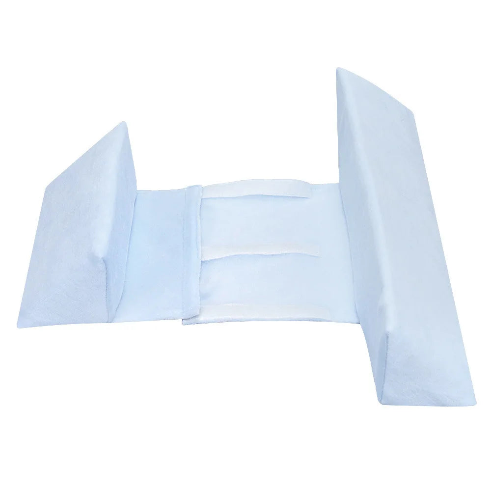 Baby Side Sleeping Pillow, Shaped Pillow Anti-head Deflection Removable and Washable Waist-protecting Baby Pillow