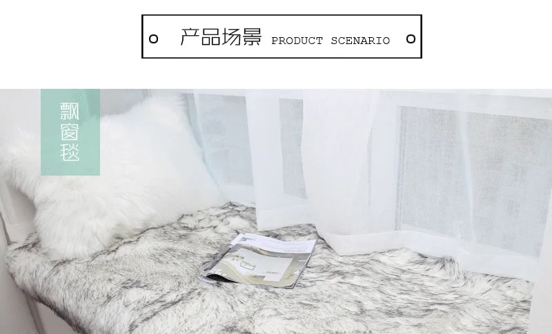 Thick White Carpet Soft Fur for Living Room Plush Rug Bedroom Imitation Wool Fluffy Floor Carpets Window Bedside Home Decor Rugs